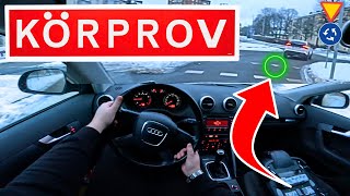 UPPKÖRNING BIL  GODKÄNT KÖRPROV Häng MED i bilen på KÖRNING PROV uppkörning körkort [upl. by Glanville]