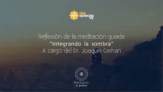 Reflexión de la meditación guiada “Integrando la sombra”  Dr Joaquín Grehan [upl. by Martita312]