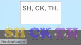 Beginning Readers Grammar Phonics Lesson Common Blends and Digraphs Sh Ck Th Ing Qu Ch [upl. by Ashatan180]