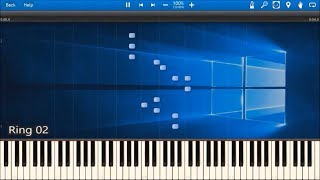 WINDOWS 10 SOUNDS IN SYNTHESIA [upl. by Yatnahs259]