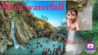 Neer waterfall picnic 🧺 time viralvideo viralvlogs vlogster trendingvideo picnicspots [upl. by Quennie]