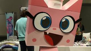 Unikitty cardboard cosplay at Babscon 2019 [upl. by Rue783]