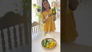 Mango leaf toranam for Dussehra and Diwali ✨DIY mangoleaftorantorandecoration Diwali toran [upl. by Koss]