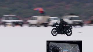 Land Speed Record  Yamaha XJ650 turbo [upl. by Okime723]