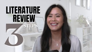 How I do a literature review in 3 STEPS [upl. by Nnyledam]