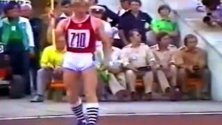 1980 Olympics javelin throw final [upl. by Rehotsirhc18]