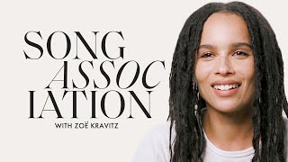 Zoë Kravitz Sings Prince Radiohead and Neil Diamond in a Game of Song Association  ELLE [upl. by Jarrell774]