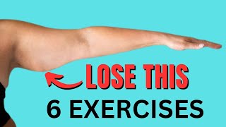 Flabby Arms 6 Triceps Exercises to Tone and Tighten Underarms Age 50 [upl. by Secunda]