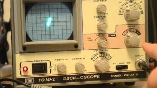 Bits 2 Tektronix 2445A vs CIE 3310 oscilloscope  XY mode [upl. by Jilli]