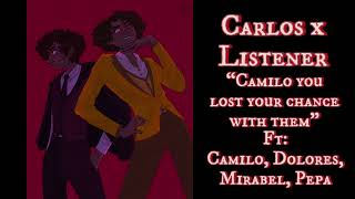 Carlos x listener “Camilo you lost your chance with them”￼ [upl. by Avilo]