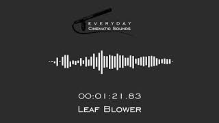 Leaf Blower  HQ Sound Effect [upl. by Indyc732]