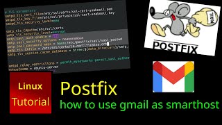 Postfix  how to use gmail as smarthost relay host [upl. by Anna-Diane]