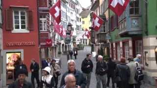 Zurich Switzerland Old Town walking tour [upl. by Ainniz]