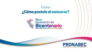 Beca Generación del Bicentenario 2021 ¿Cómo postular al concurso [upl. by Luanne505]