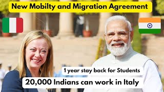 20000 Indians can now Work in Italy  New Agreement India and Italy [upl. by Idonah360]