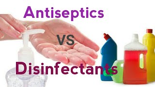 Antiseptics vs Disinfectants  difference between antiseptics and disinfectants english amp हिंदी [upl. by Martineau]