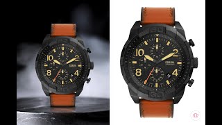 Fossil watch unboxing  fossil analog watch  fossil men brown analog watch FS5714 [upl. by Neelrad]