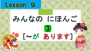 Minna no Nihongo 9 ｜ みんなの日本語 9課 ③ I have あります [upl. by Aketahs]