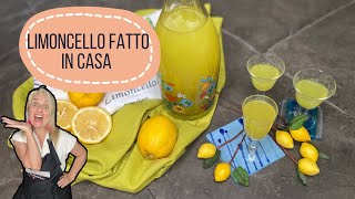 LIMONCELLO FATTO IN CASA DELLA COSTIERA AMALFITANA [upl. by Ayk]