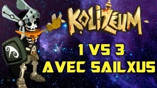 1 VS 3 en Kolizéum avec Sailxus Sram 198  DOFUS [upl. by Tubb]