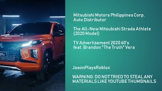 Mitsubishi Strada Athlete TVC 60s feat Brandon quotThe Truthquot Vera 2020 [upl. by Terrie]