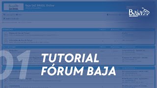 Fórum Baja SAE BRASIL Conheça as regras do fórum [upl. by Epoh]