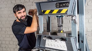 Making The Hydraulic Press  DIY 20 Ton Hydraulic Shop Press from scrap metal [upl. by Anaytat954]