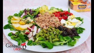 SALATA NICOISE cu TON FASOLE VERDE si DRESSING cu LAMAIE [upl. by Eizle798]