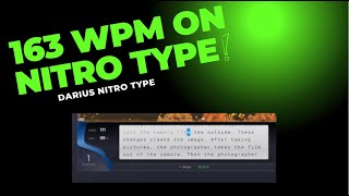 163 WPM Handcam on Nitro Type [upl. by Sawyor]