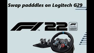 F1 22 How to swap Clutch paddle with brake on Logitech G29 G920 and G923 [upl. by Anilecram]