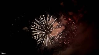 4K Amelia Earhart Festival 2015  quotConcert in the Skyquot Pyromusical Firework Display [upl. by Alleinad]