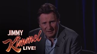 Liam Neeson Threatens a Fan on Jimmy Kimmel Live [upl. by Billie]