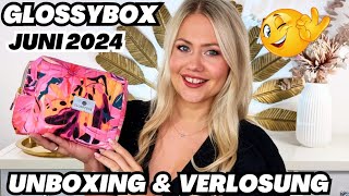 😍 Glossybox Juni 2024  Unboxing amp Verlosung [upl. by Talya]