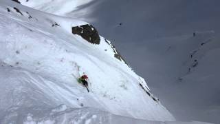 Roman ragdolls down The Couloir at Whistler [upl. by Nalek]