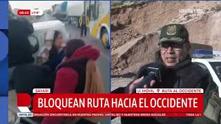 “Han hecho explotar dinamitas” la Policía indica que mineros dejaron piedras sobre la carretera [upl. by Oznole527]