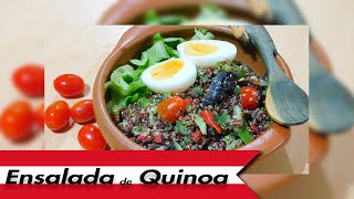 🇵🇪 ENSELADA DE QUINOA ROJA  RICA NUTRITIVA Y FACIL [upl. by Aissat898]