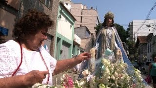 Rio de Janeiro celebrates sea goddess Yemanja [upl. by Zita]