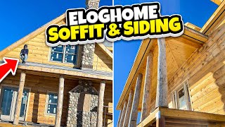 ELOGHOMES Log Siding amp Soffit  New Home Construction Log Cabin Kit [upl. by Anilehcim]