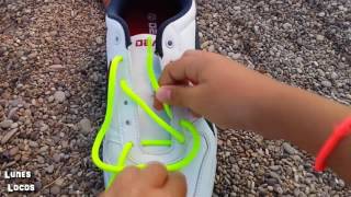 Cómo poner cordones a zapatillas con estilo Num 4  Entramado [upl. by Tihw125]