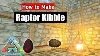 How to Make Raptor Kibble  ARK Survival Evolved Mobile  Ark Beginners Guide [upl. by Hobbie]