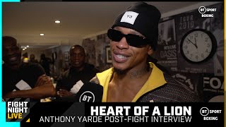 STILL LIONS IN THE CAMP 🦁 Inspirational Anthony Yarde PostFight Interview  BeterbievYarde [upl. by Imik]