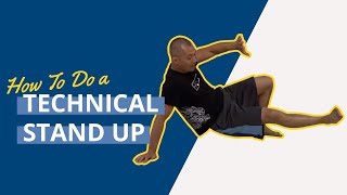 Brazilian Jiu Jitsu Basics How to Do a Technical Stand Up [upl. by Alex363]