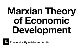 Marxian Theory of Economic Development [upl. by Jerrold]