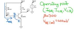 Common Emitter DC Analysis Part 1 [upl. by Channing192]