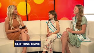 Local pageant queens host clothing drive [upl. by Arimahs]