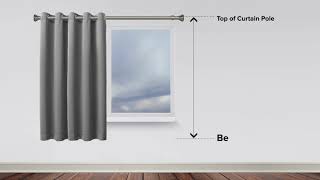 How to Measure For Eyelet Curtains on a Pole [upl. by Ahmed]