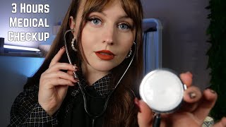 ASMR 3 HOURS Medical Check Up Compilation Close up Medical Personal Attention [upl. by Tadio]