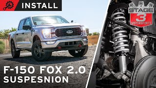 20212023 F150 Fox 20 Coilover Suspension Leveling Kit Install [upl. by Hurlow696]