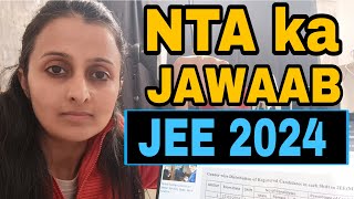 NTA ka JAWAB  JEE JAN 2024 DATA RELEASED [upl. by Cathy]