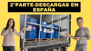 DESCARGA con ADR en ESPAÑA 7 camion equipo camioneros work carretera europa travel truck [upl. by Annekam]